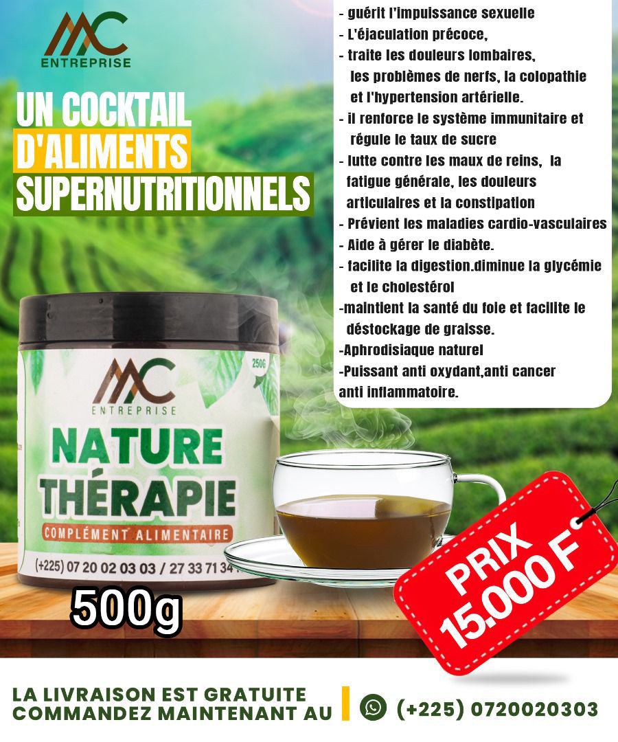 COMPLIMENT ALIMENTAIRE NATURE THÉRAPIE 500g