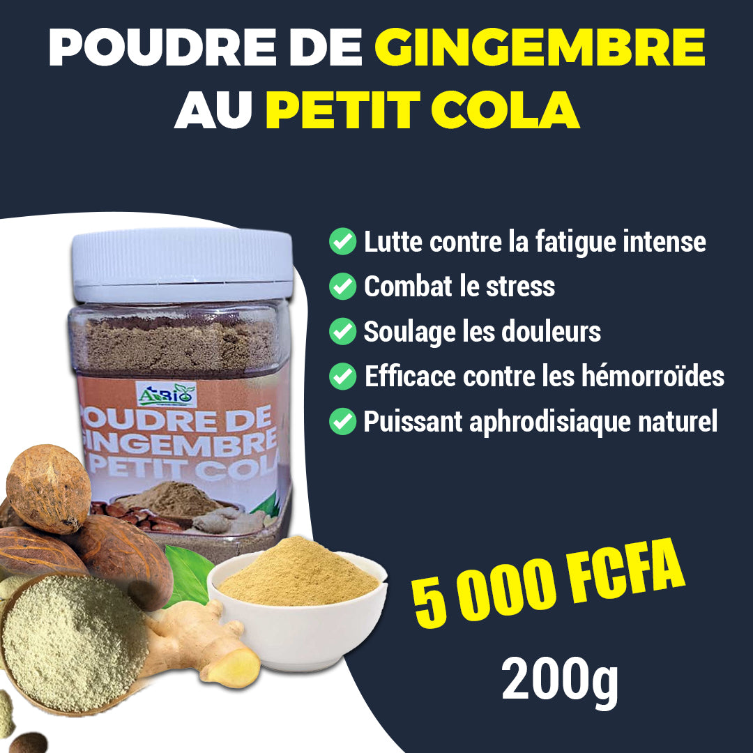POUDRE DE PETIT COLA AU GINGEMBRE 200g
